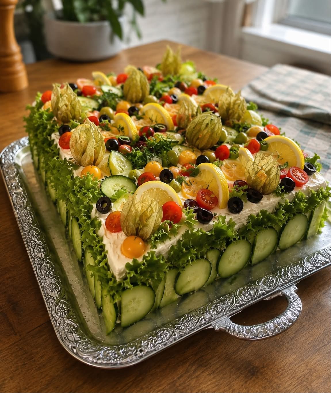 Smörgåstårta – Vegetarisk – Matro Catering i Sölvesborg